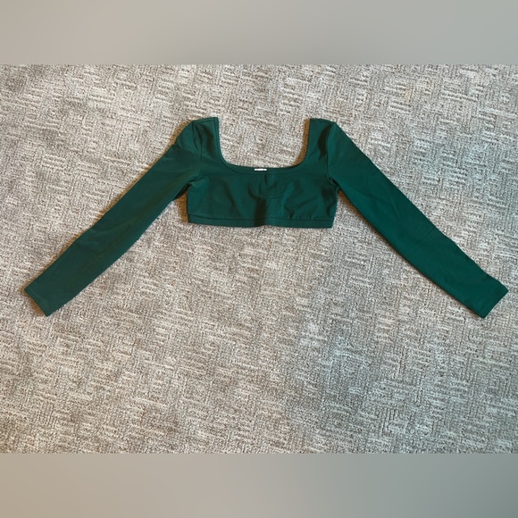 Garage Green Leggings with V-Shaped Waistband - Picture 1 of 3